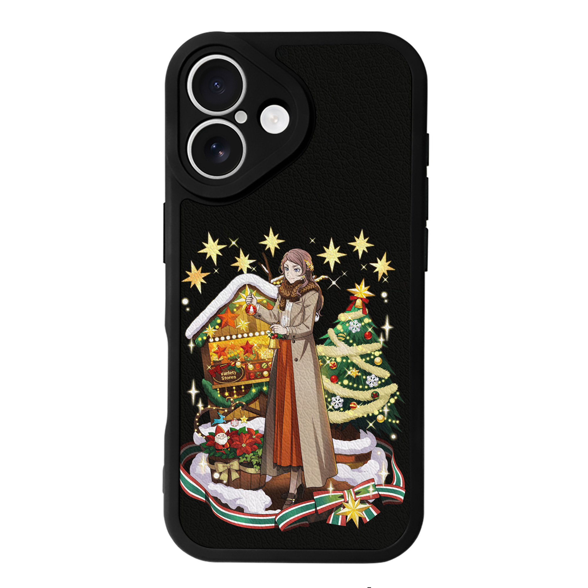 （画像用） 文豪ストレイドッグス Bungo Stray Dogs 【iPhone 16シリーズ対応】シリコンスマホケース（レザー調） 材質：シリコン